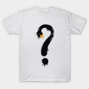 Black Swan question mark T-Shirt